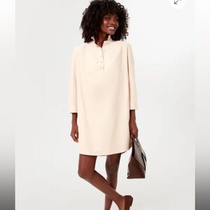 Pomander Place Tan Polly Dress, Button-Up Tan Polly Dress